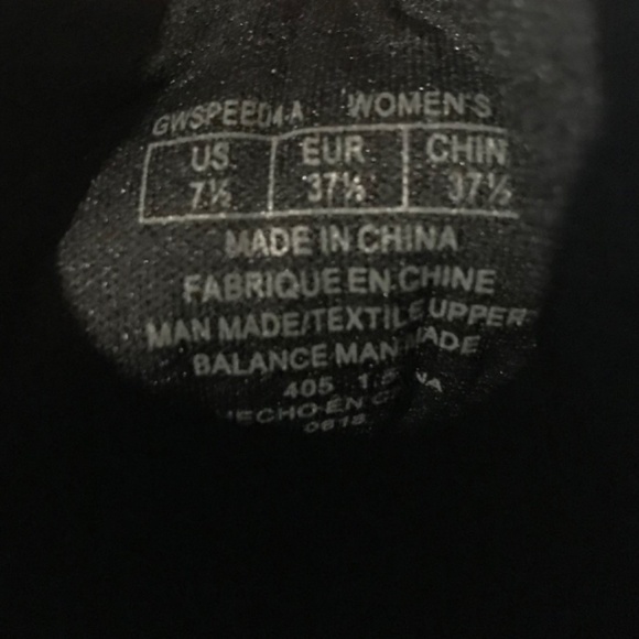 New GUESS Sparkly Outsole Running Shoes Sneakers Women's Size 7.5 Black White - Picture 8 of 9